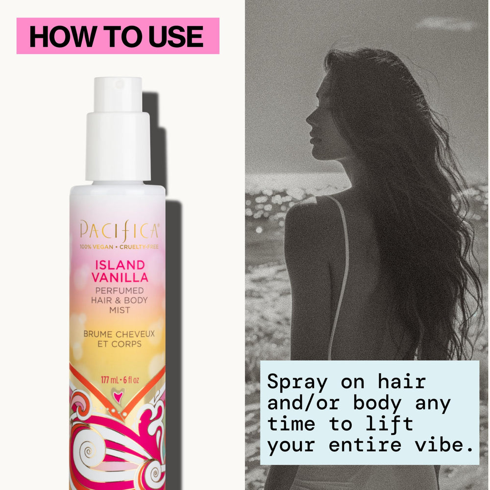 Pacifica Island Vanilla warm vanilla glow for day-to-night transition.