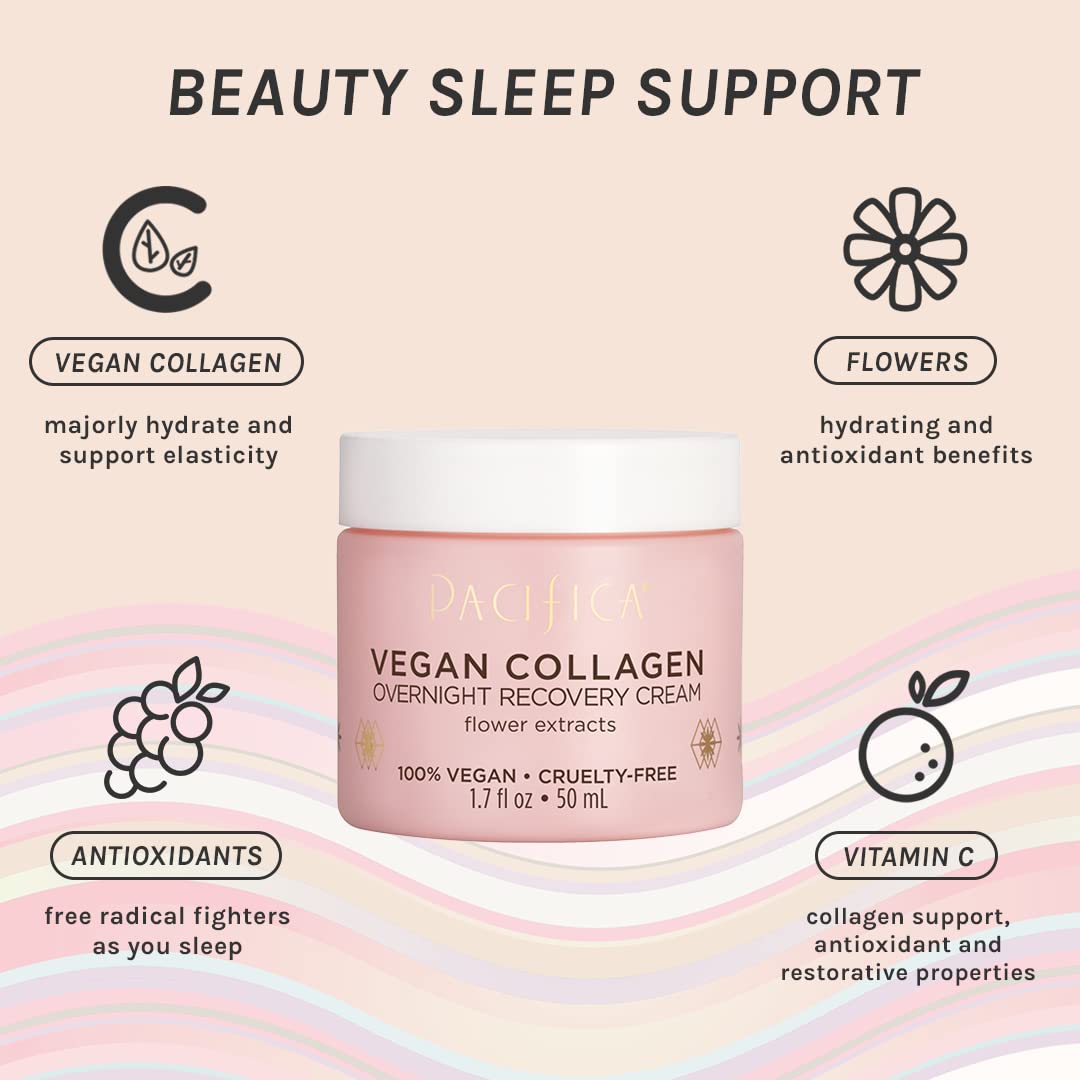 Pacifica Night Cream with sunflower oil and glycerin supports hydration
