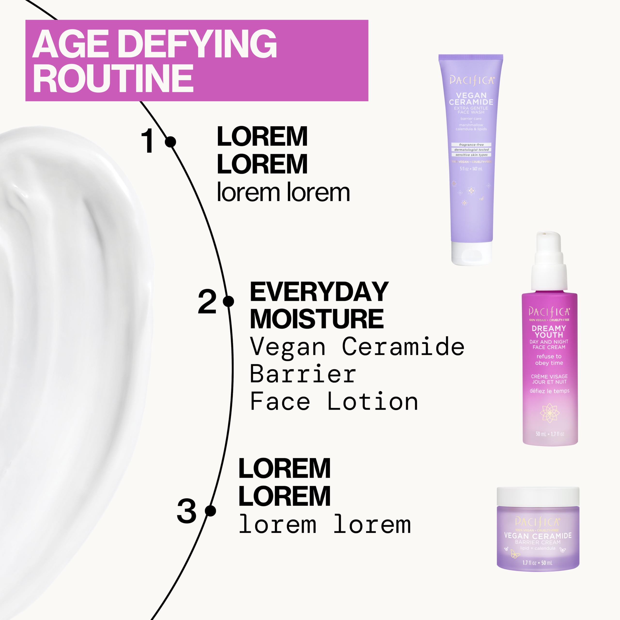 Pacifica night use application promoting overnight hydration