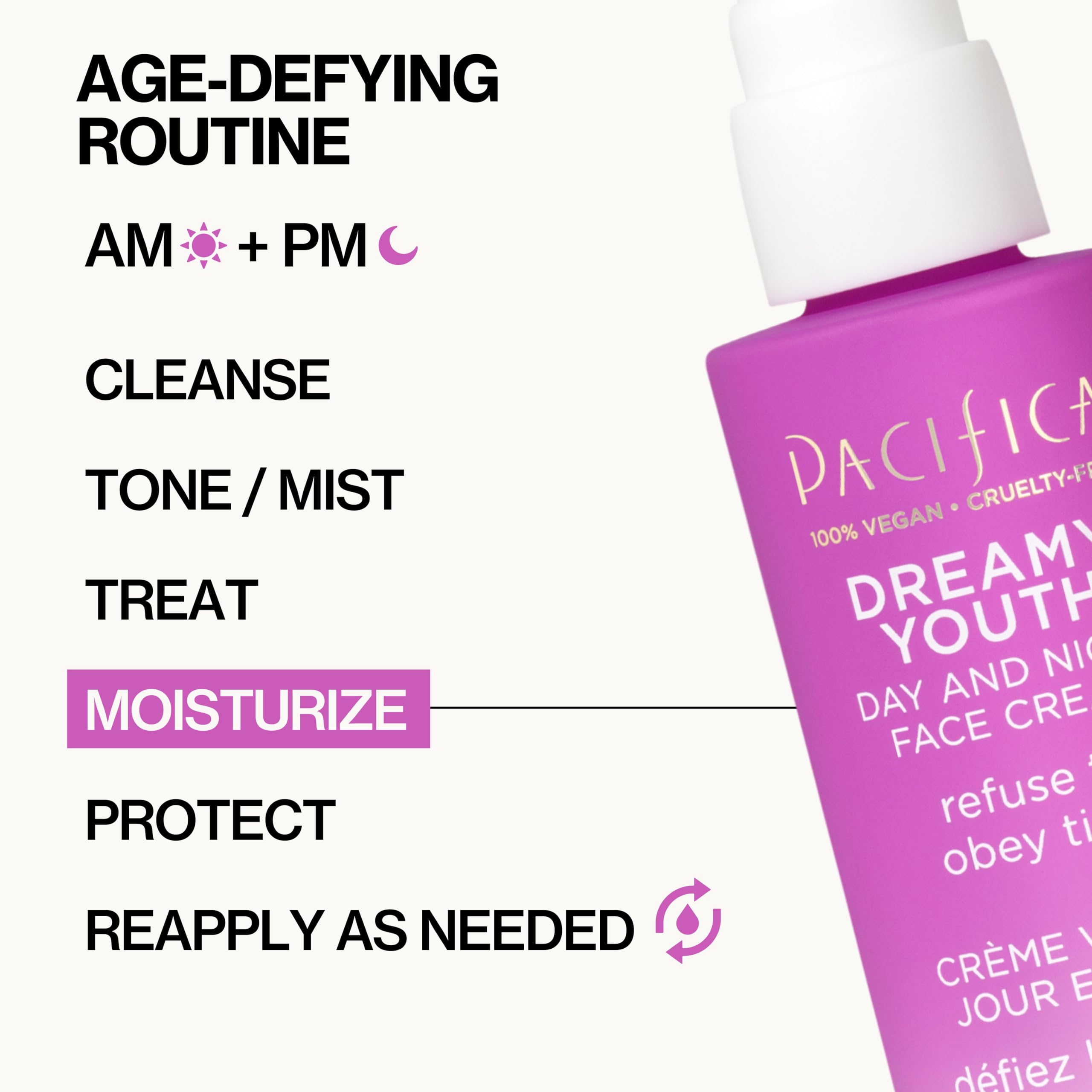 Pacifica peptides and hyaluronic acid improving skin texture