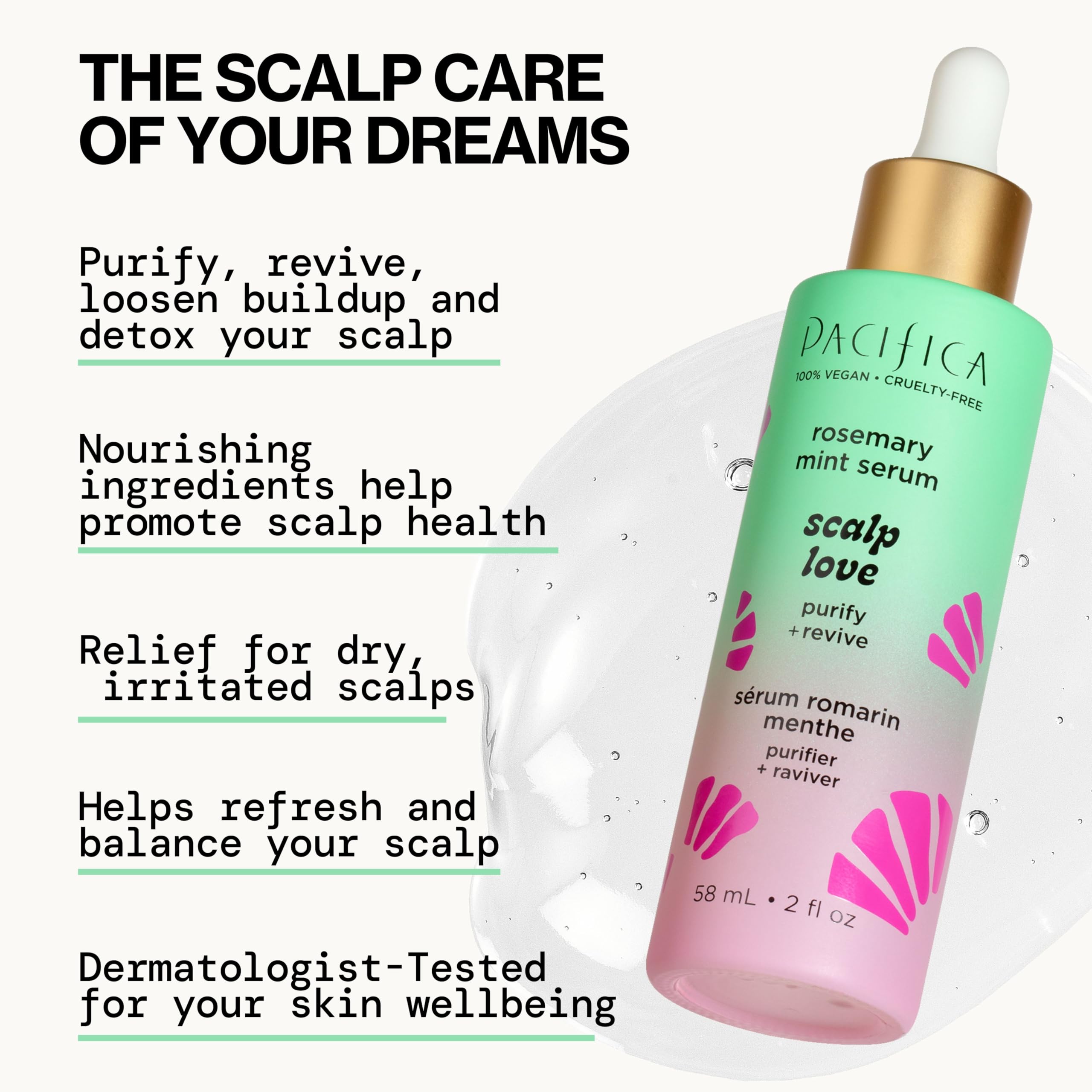Pacifica Rosemary Mint Scalp Scrub jar—clarifying exfoliation for buildup removal.
