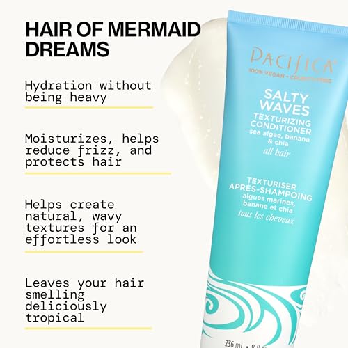 Pacifica Salty Waves hair-waves-forming demonstrates beachy texture
