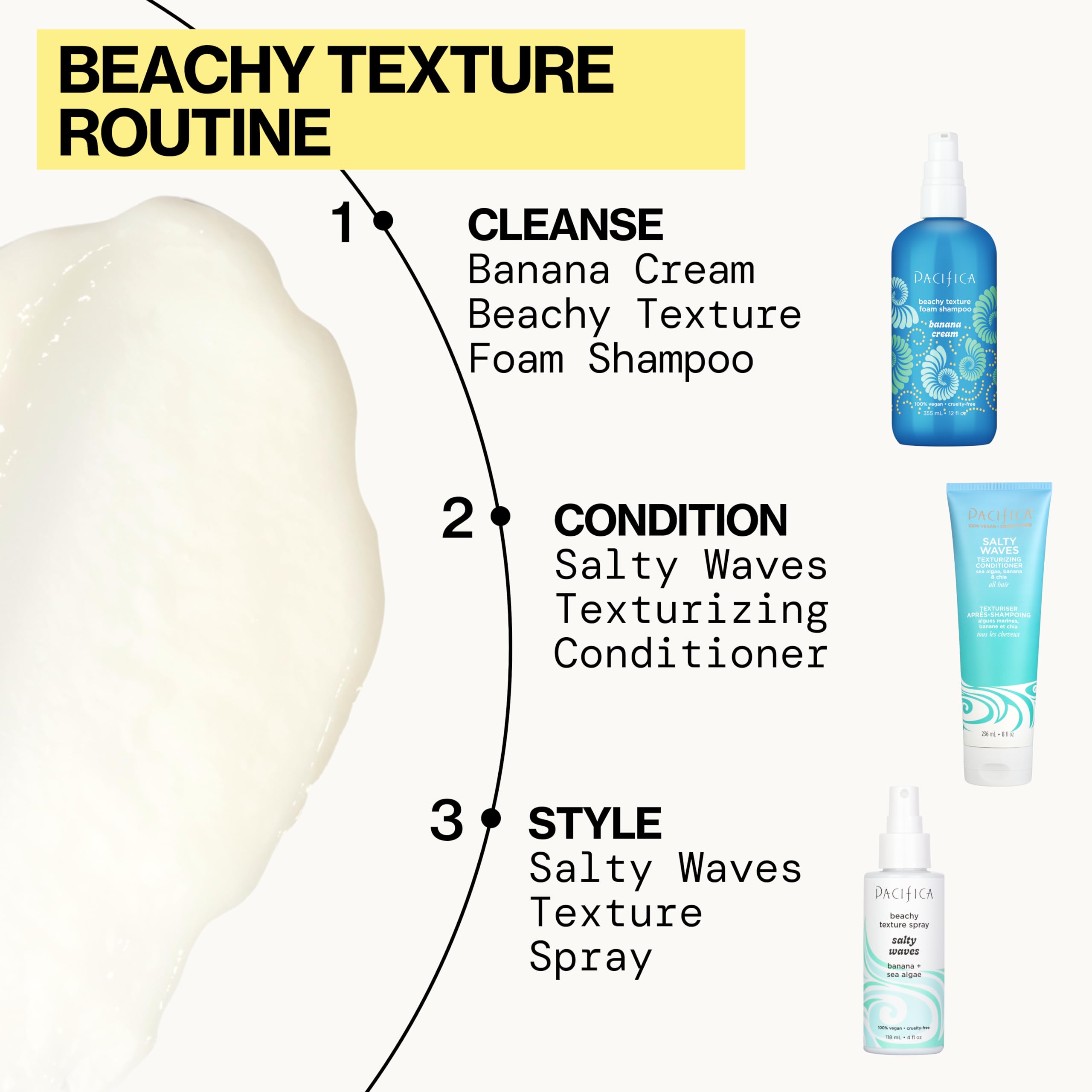 Pacifica Salty Waves moisture-restoration visible on smooth hair