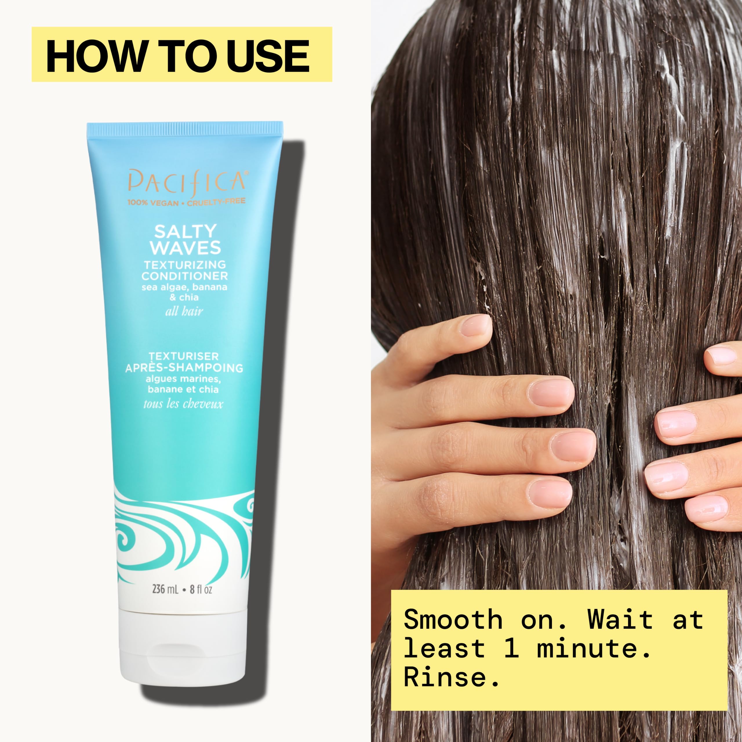 Pacifica Salty Waves vitamin-b-e label hints essential nourishment