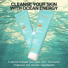 Pacifica Sea Foam foaming action for gentle wash.