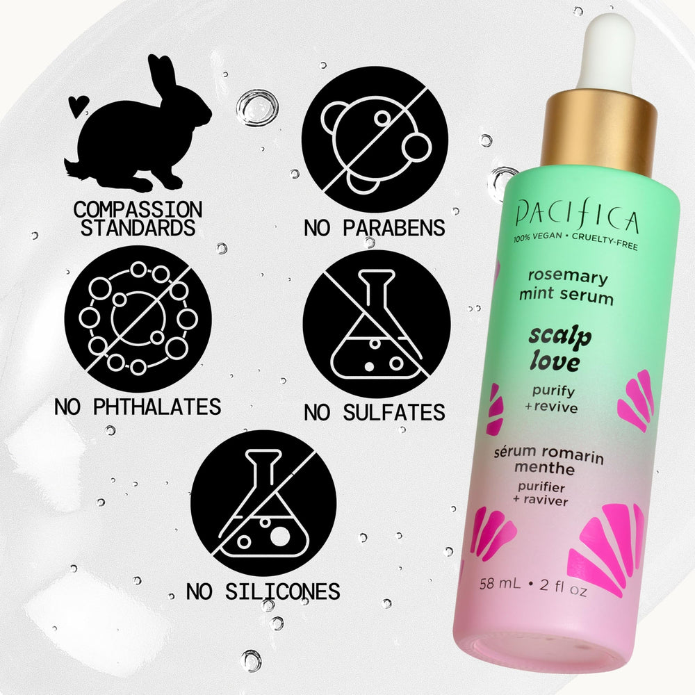Pacifica Serum dispensing dropper—easy application for targeted scalp care.