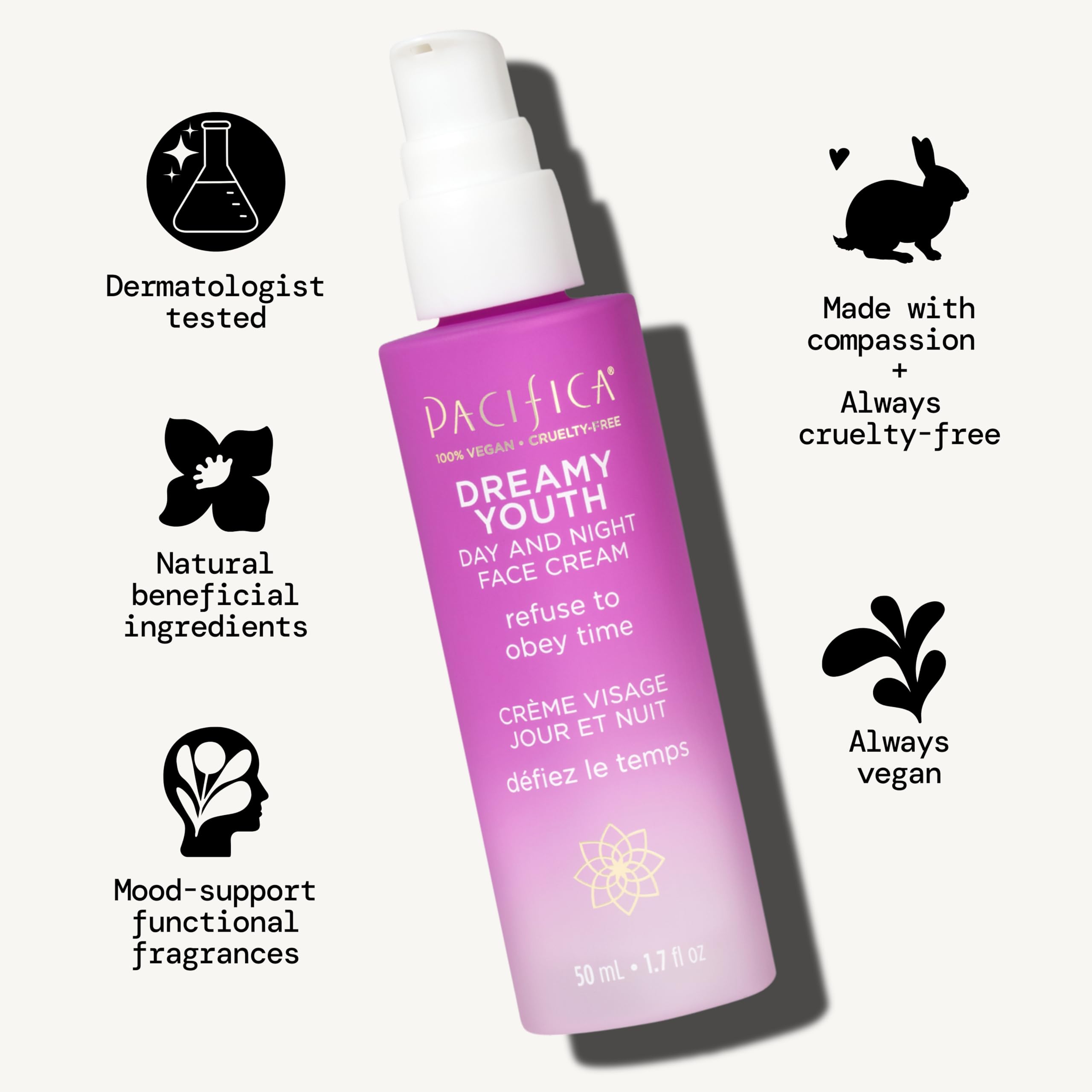 Pacifica shea butter and aloe vera providing deep hydration