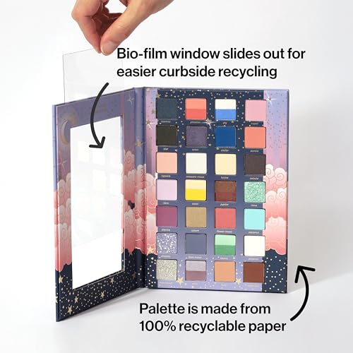 Pacifica Stellar Gaze shimmer swatches show refined sparkle for buildable shine.
