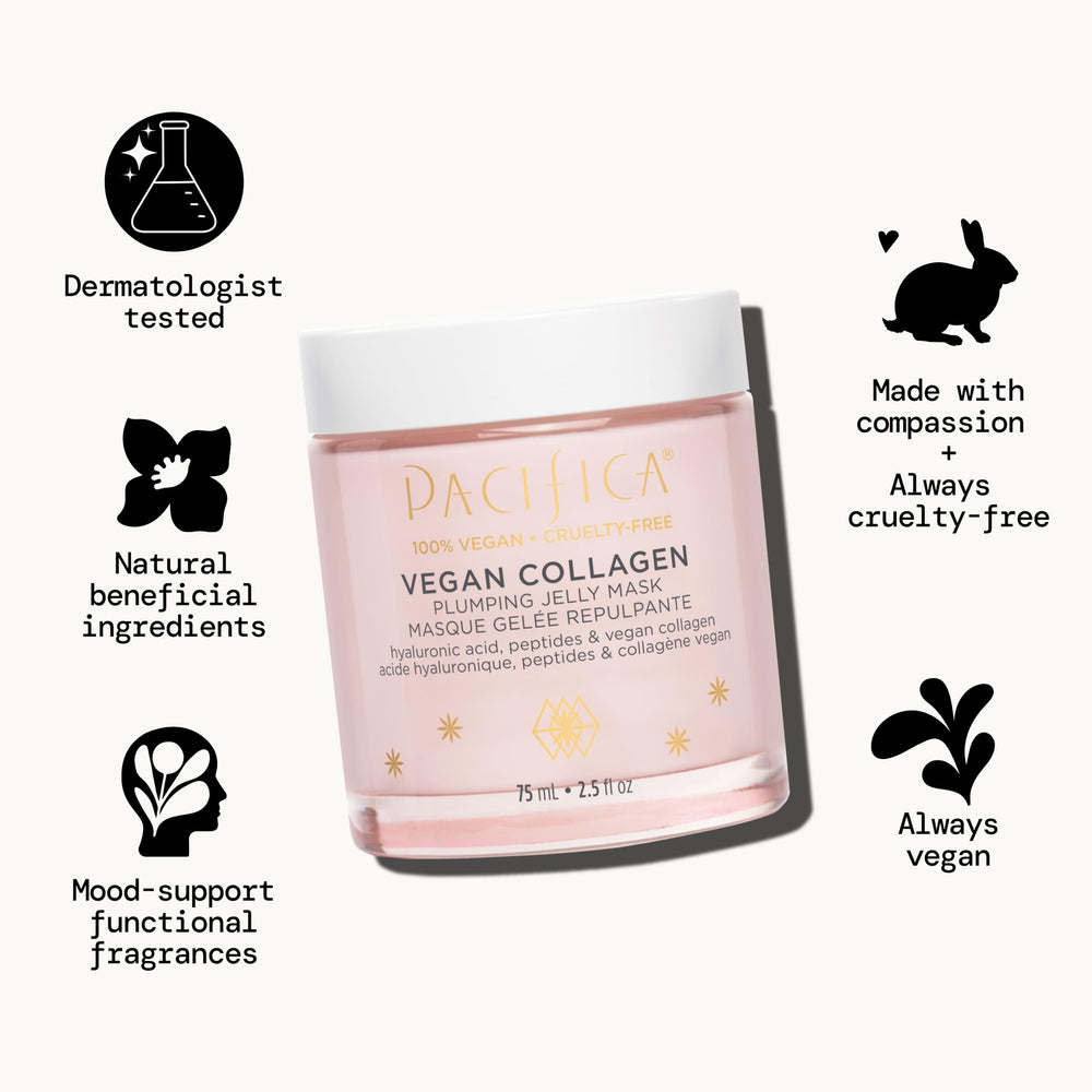 Pacifica jelly mask sits among skin-care collection as a standout product.