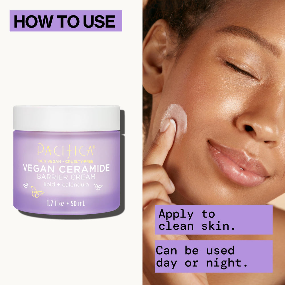 Pacifica vegan cruelty-free skincare logo close-up reinforces ethical skincare.