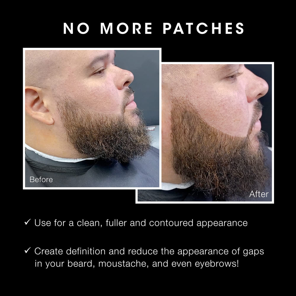 Pacinos Beard Pencil Filler waterproof formula provides all-day wear.