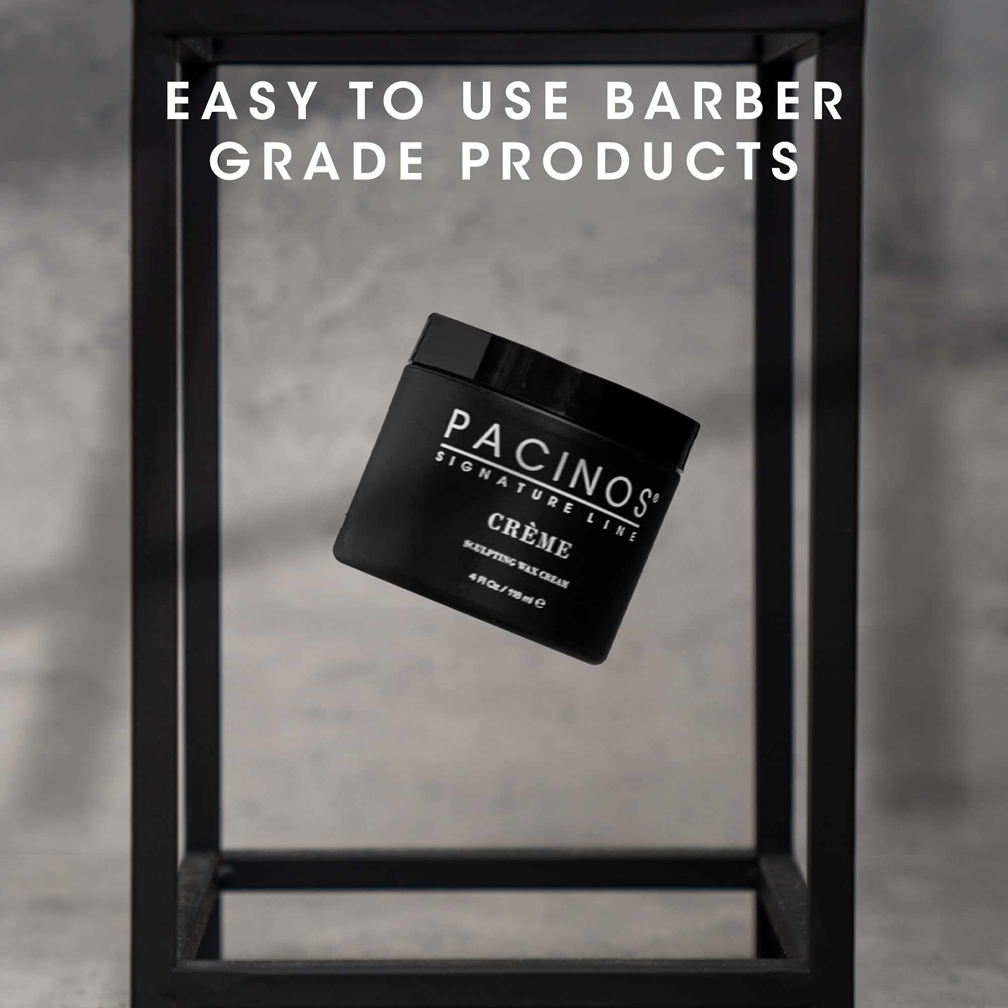 Pacinos Creme Wax Cream fohawk demonstrates sculpted, defined shape