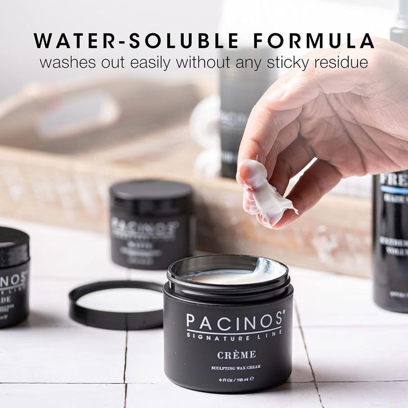 Pacinos Creme salon-quality visual communicates professional results at home.