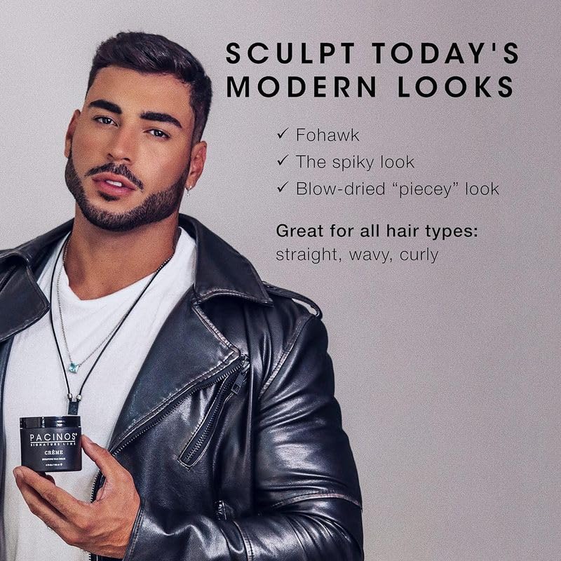 Pacinos Creme wash-out image illustrates effortless removal with no residue.