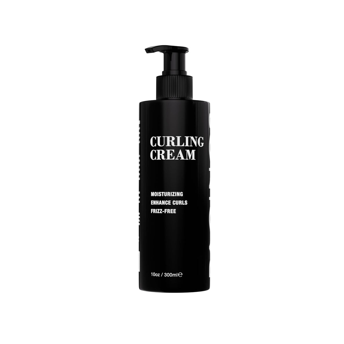 Pacinos Curling Cream bottle closeup showing shiny defined curls