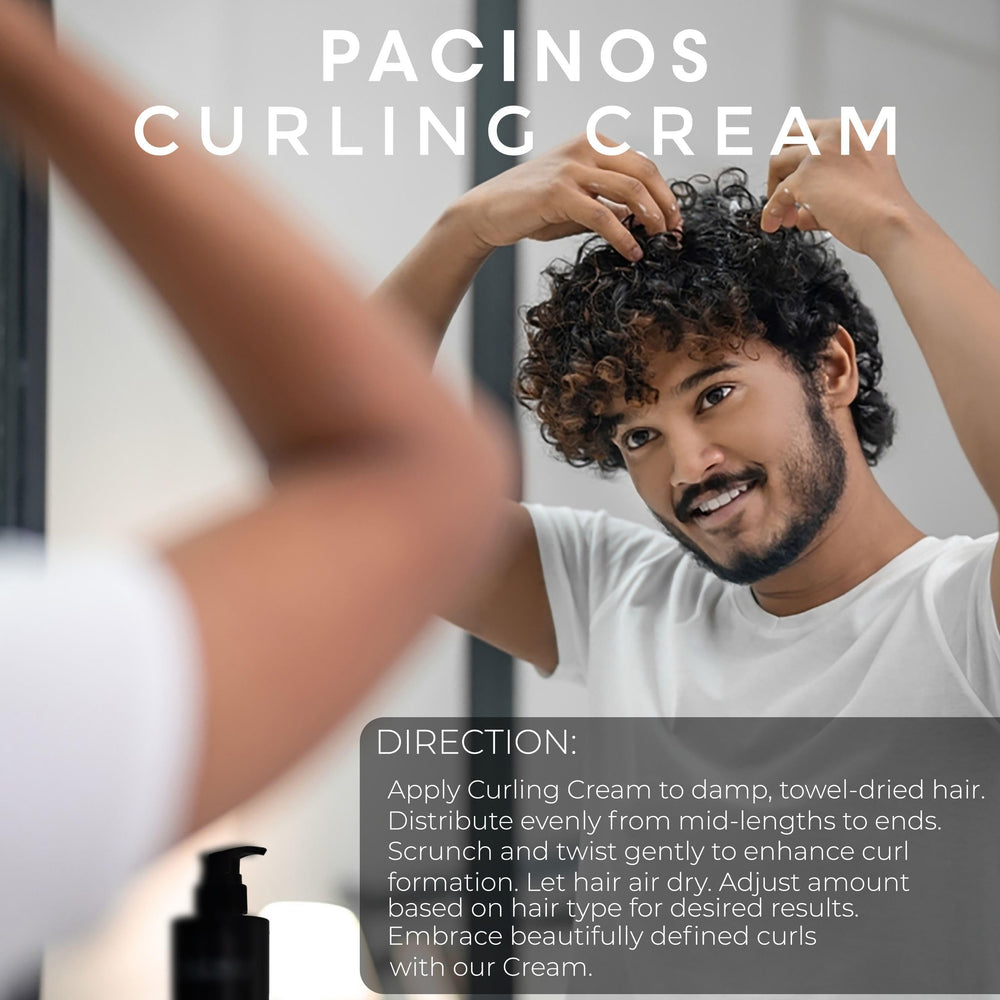 Pacinos Curling Cream frizz control on frizzy hair during humid day