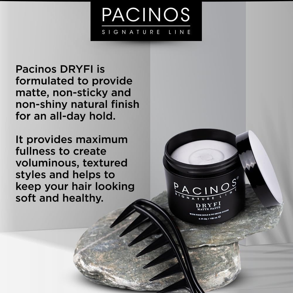 Pacinos DRYFI matte paste versatile-styling for different hair types