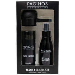 Pacinos Hair Fiber Kit step-by-step application demonstrates quick use