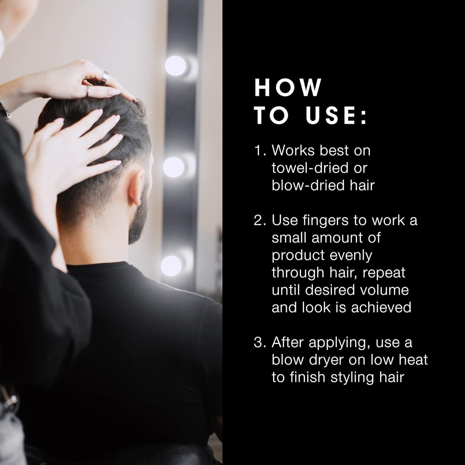 Messy look achieved with Pacinos Matte Hair Paste for natural definition.