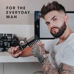 Pacinos Pomade hands apply demonstrates simple application for flexible styling and shine.