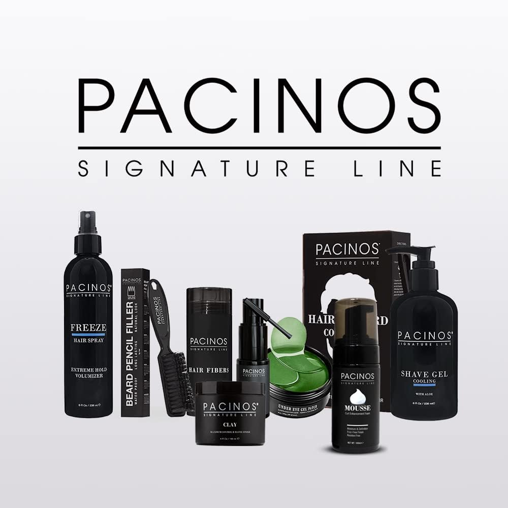 Pacinos Signature Line Mousse on hair for smooth, frizz-free definition