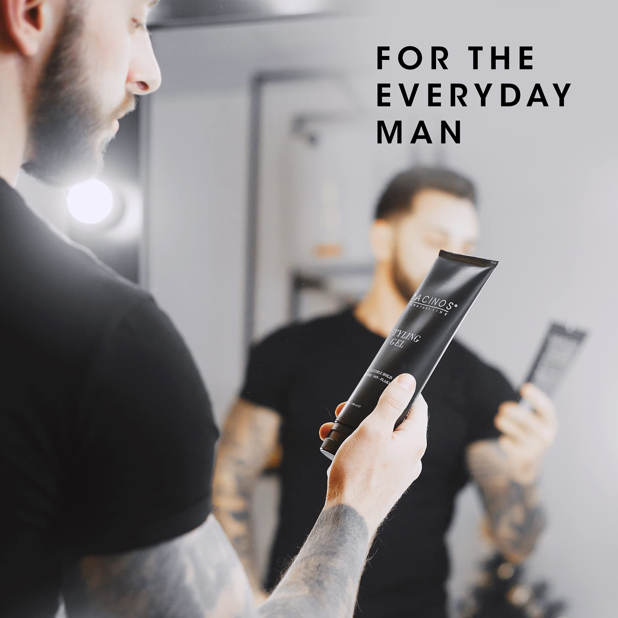Pacinos Styling Gel offers all-day hold for stable styles from morning to night.