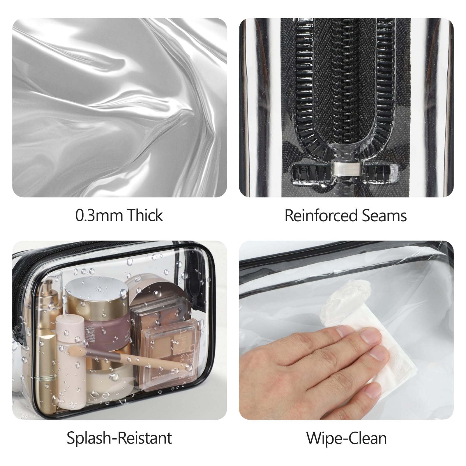 PACKISM black clear bag design blends style and organization.