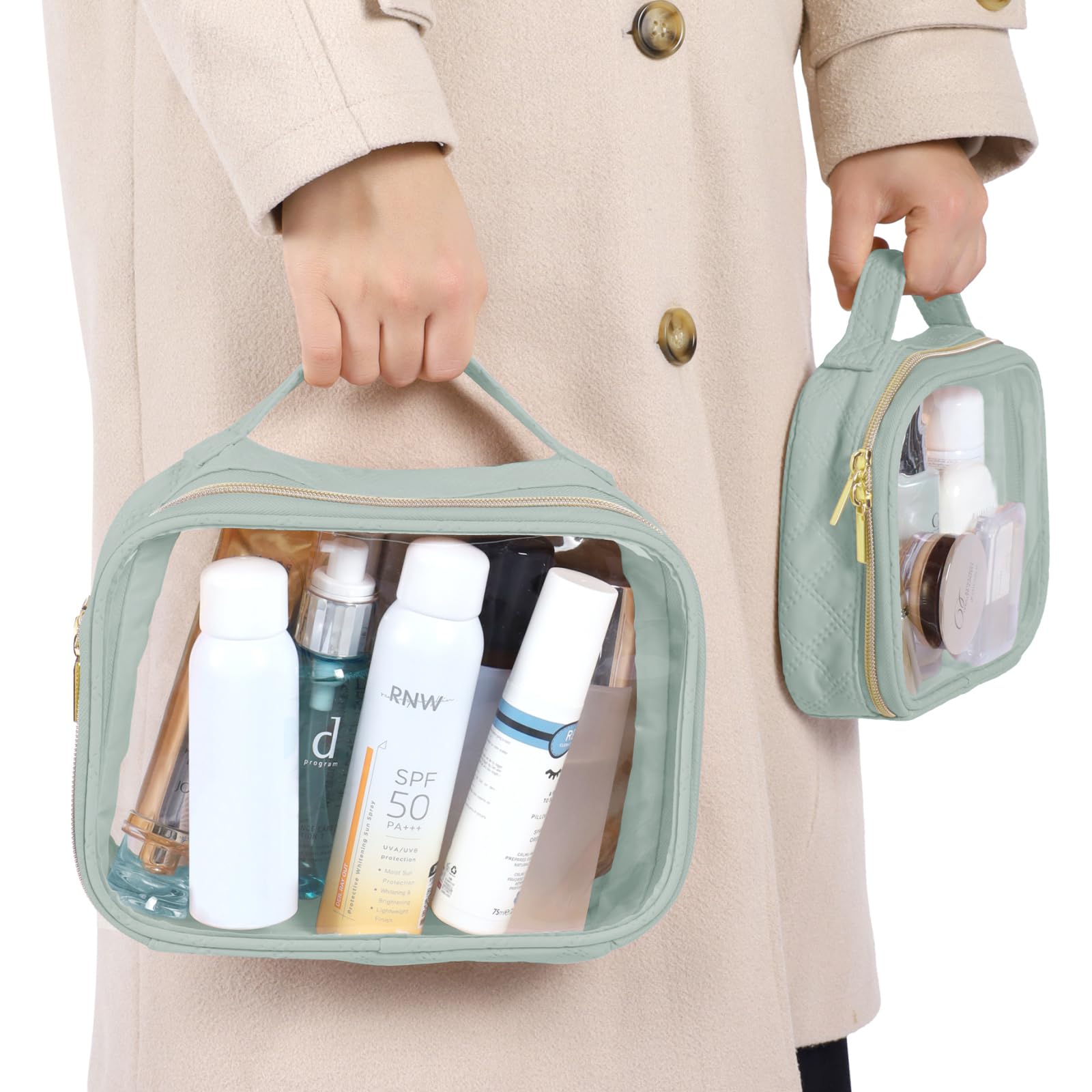PACKISM travel bag set weighs under 1 lb for light packing
