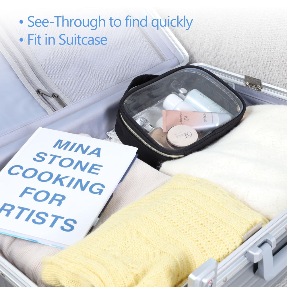 PACKISM clear bag splash-proof fabric protects contents during travel.