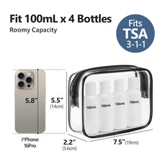 PACKISM medium quart-size travel bag ideal for toiletries.