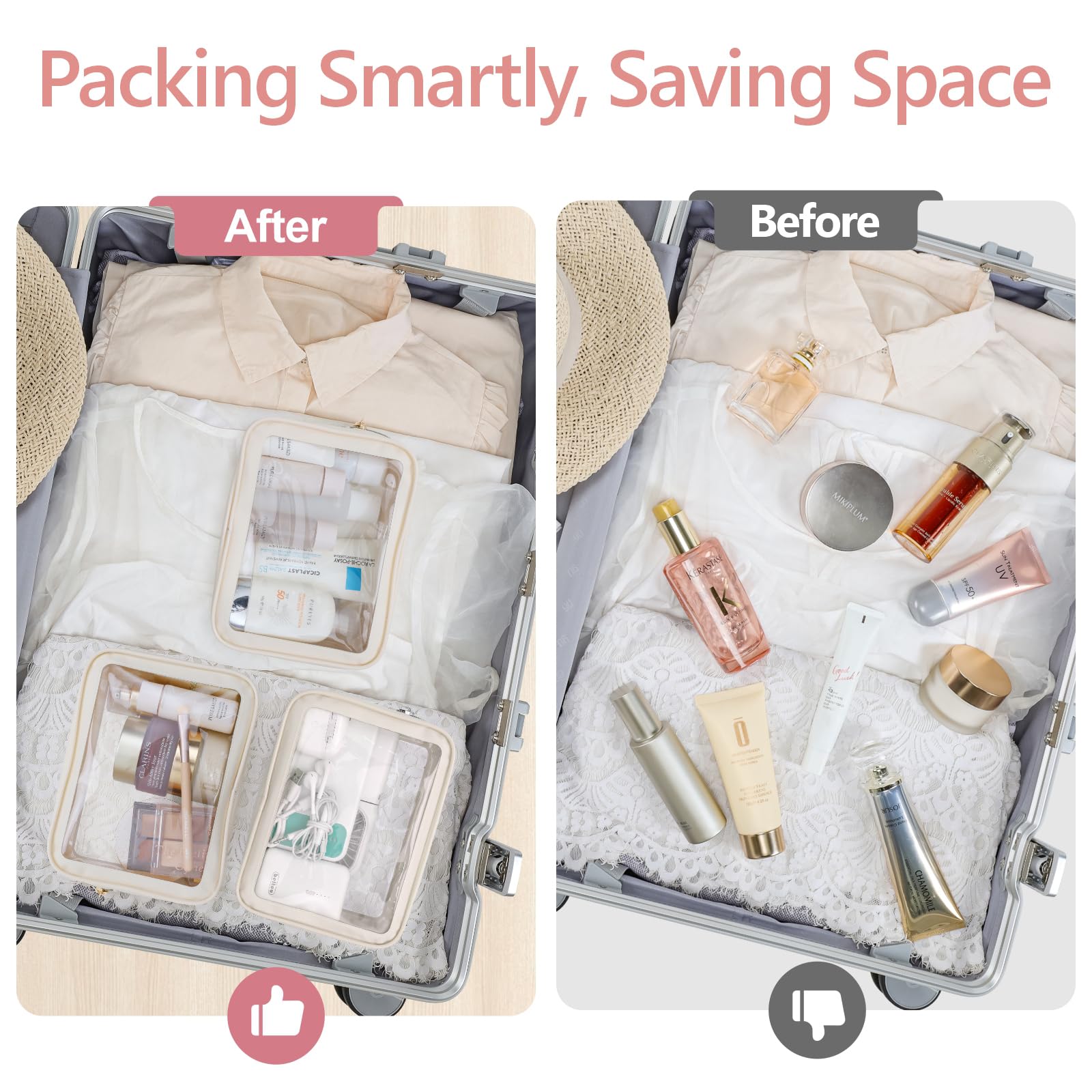 PACKISM reinforced seams and metal zipper ensure long-lasting performance