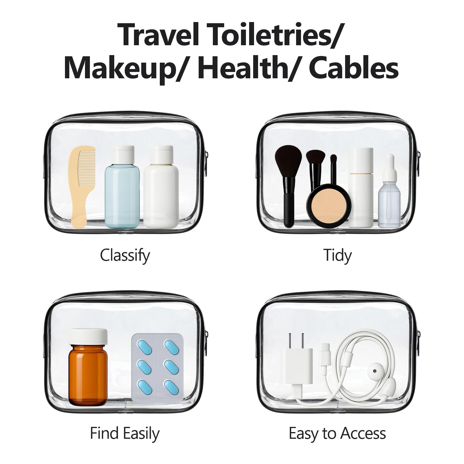 PACKISM travel bag features a smooth zipper for easy access.