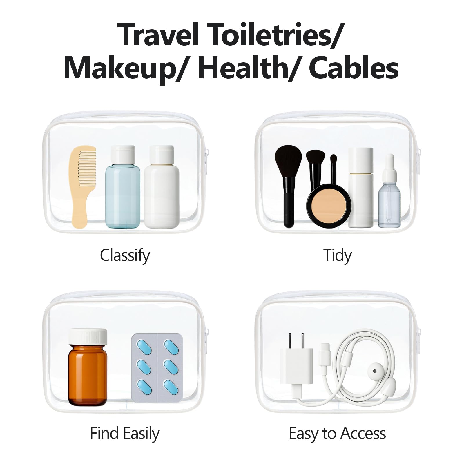 PACKISM transparent PVC with reinforced seams reduces leaks and keeps contents secure.