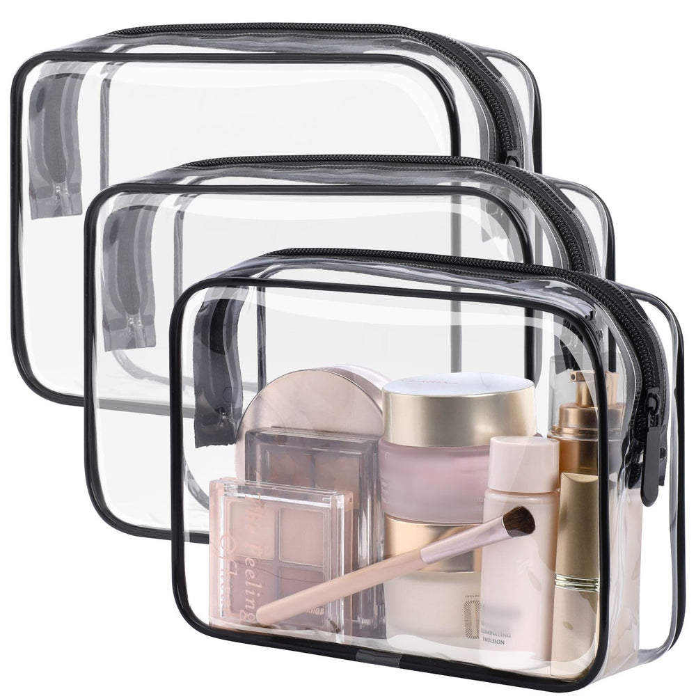 PACKISM TSA-approved toiletry bag 3-pack for quick security checks.