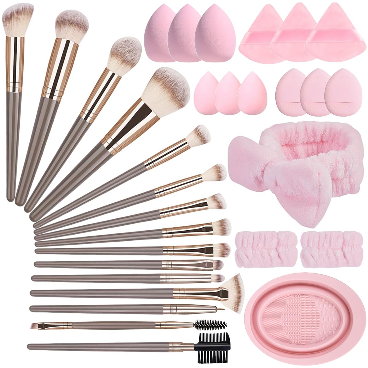 PACKSTAR 31pcs makeup brush set — complete kit for versatile makeup application.