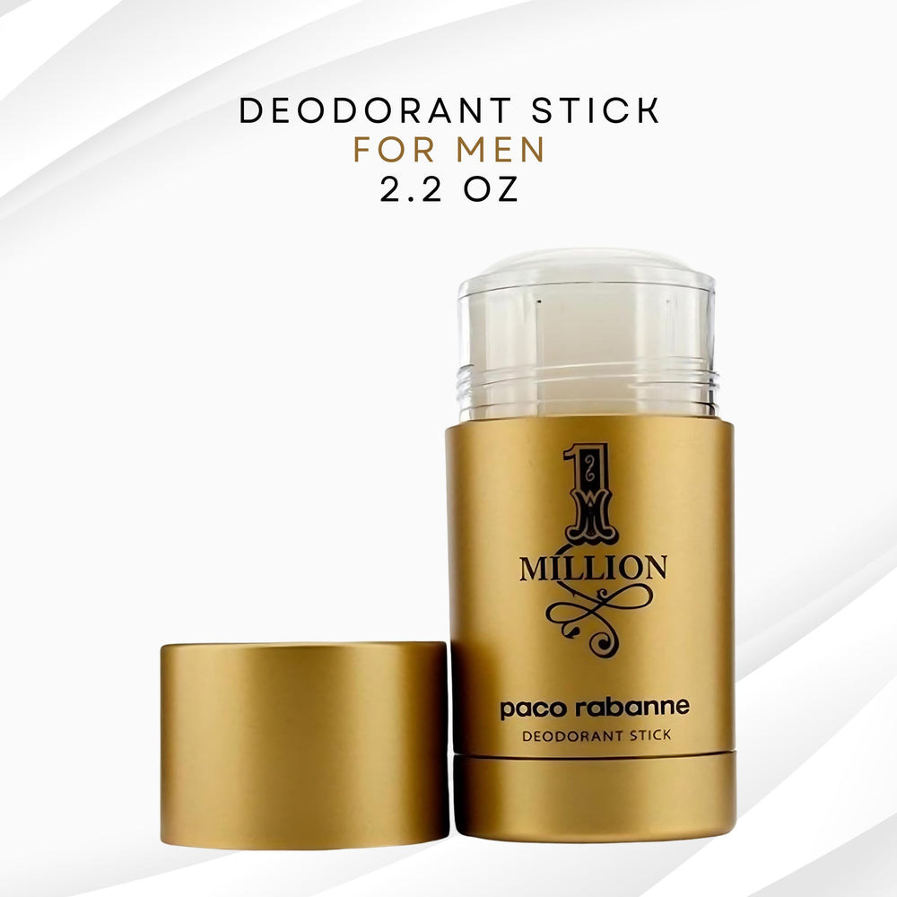 Paco Rabanne 1 Million deodorant stick top view showing compact travel-ready design