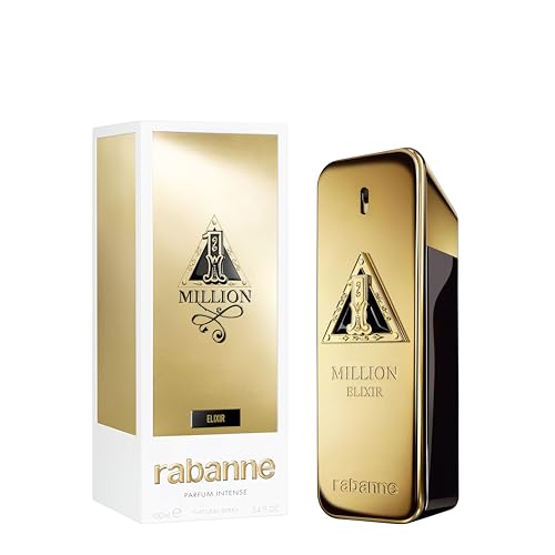 Paco Rabanne 1 Million Elixir cap close-up conveys premium attention to detail.