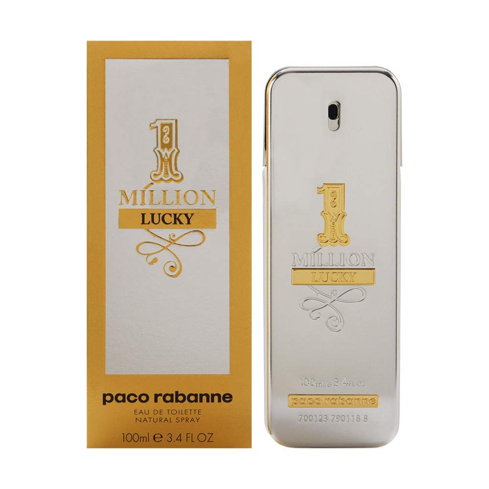 Paco Rabanne 1 Million Lucky bottle close-up with premium packaging for a striking gift