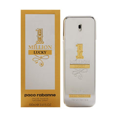 Paco Rabanne 1 Million Lucky bottle close-up with premium packaging for a striking gift