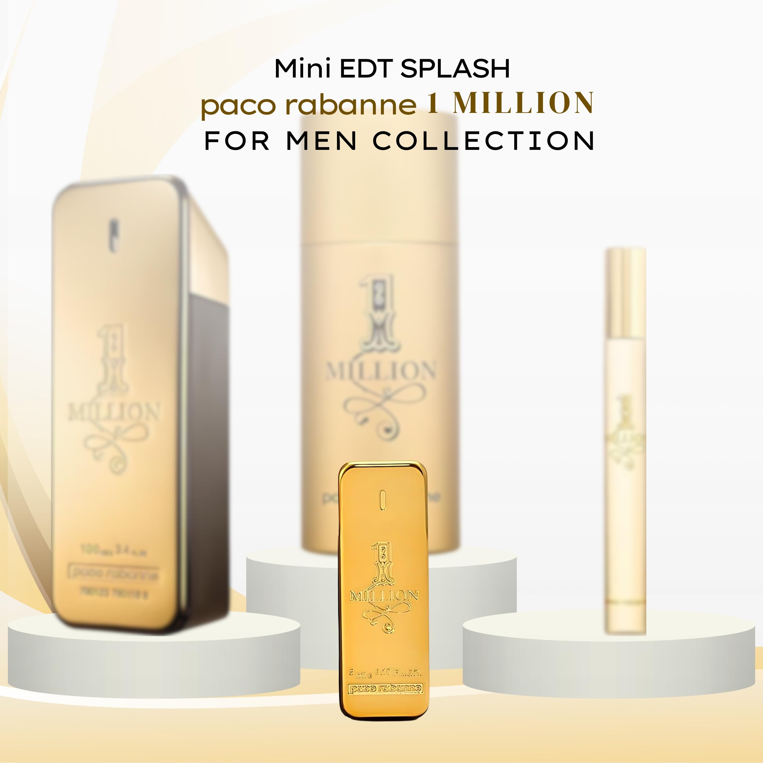 Paco Rabanne 1 Million mini on-shelf image conveys collectible style and prestige.
