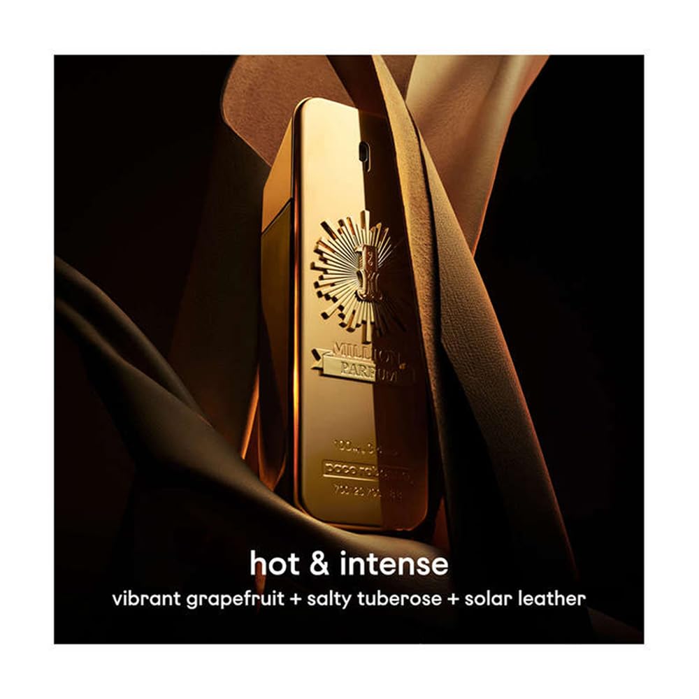 Paco Rabanne 1 Million Parfum packaging radiates luxury, ideal for gift-ready daytime wear.