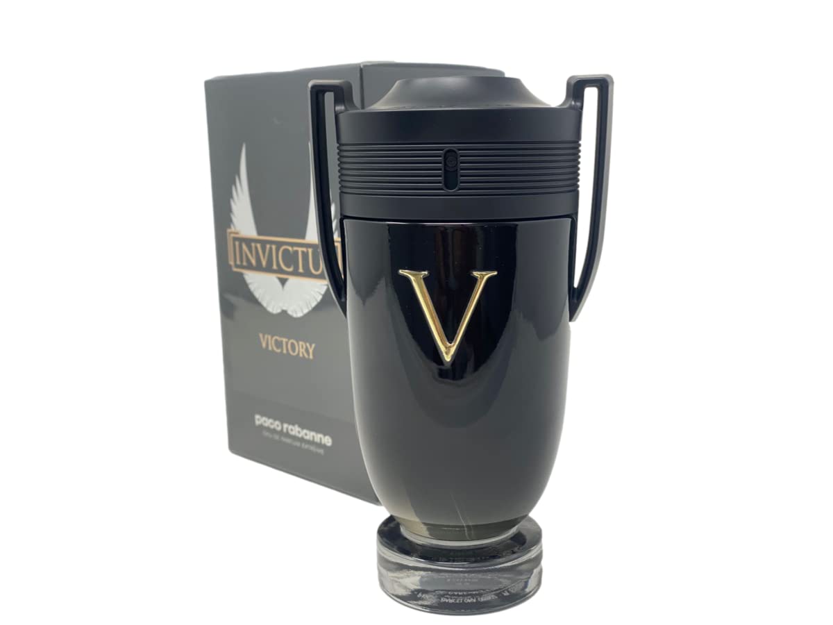 Paco Rabanne Invictus Victory 6.8 EDP Extreme bottle front shows bold confidence.