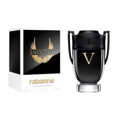 Paco Rabanne Invictus Victory bottle front showcases bold, athletic design for confident evenings.