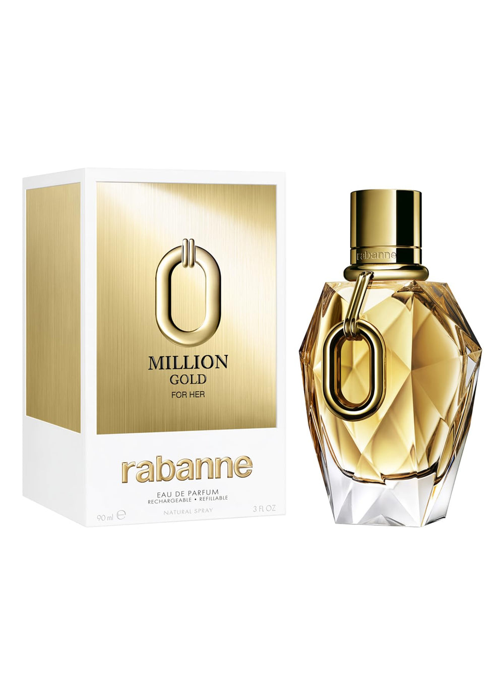 Paco Rabanne Million Gold amber-spice note close-up hints at warm, sophisticated scent.