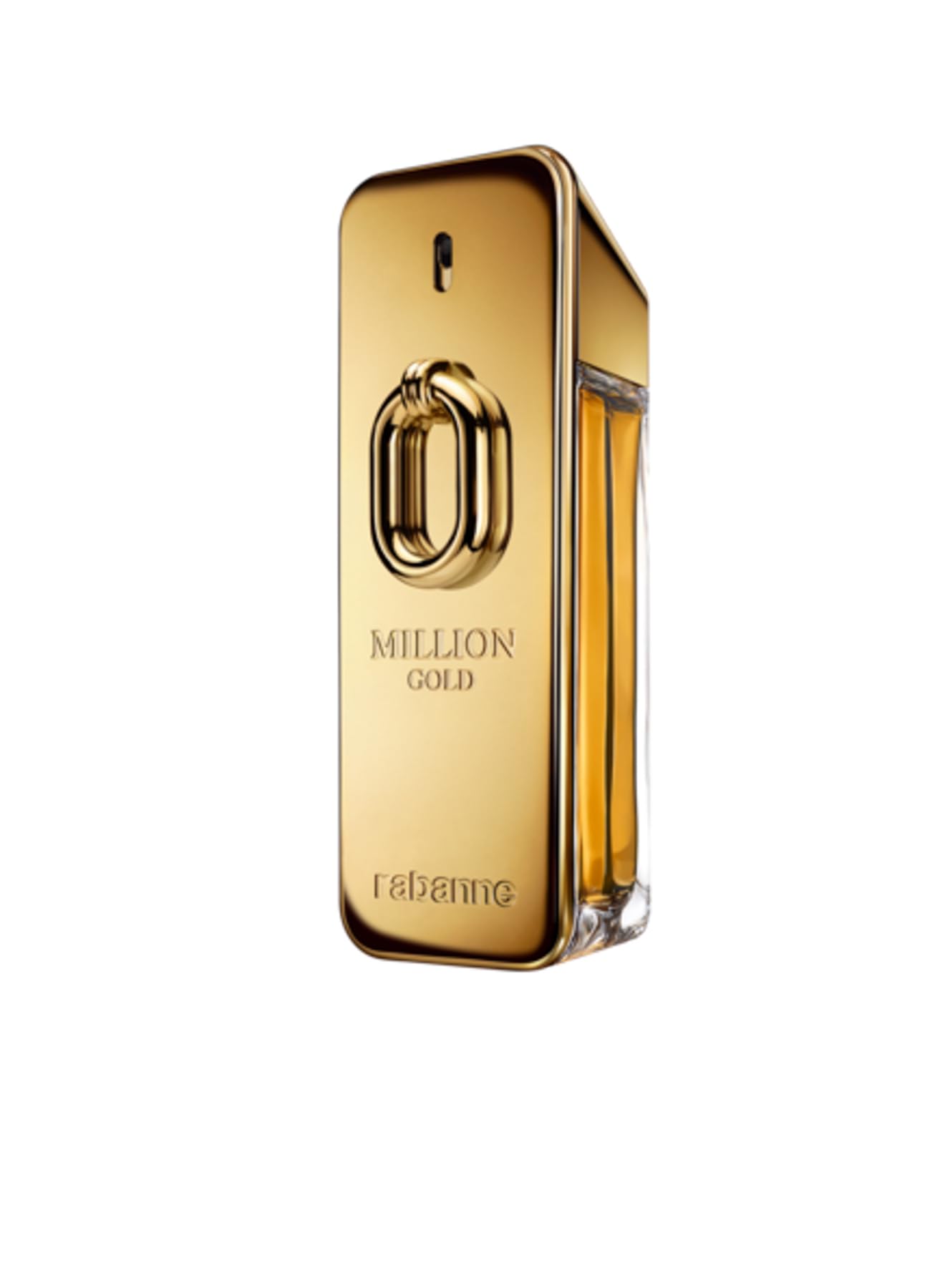 Paco Rabanne Million Gold Intense bottle with a bold, lasting presence.