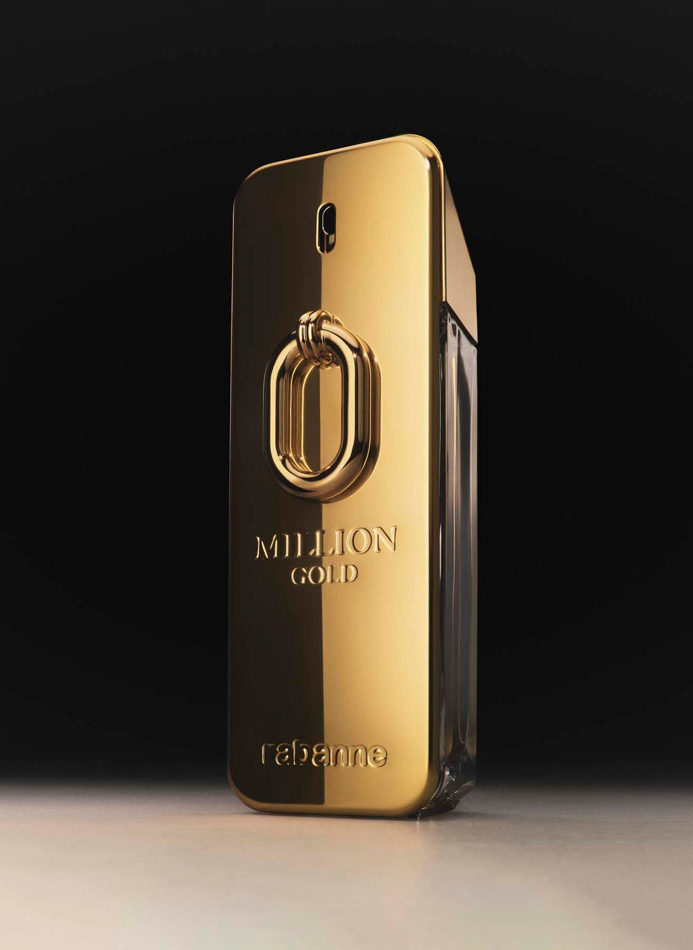 Paco Rabanne Million Gold Intense wrapped gift image conveys luxury gifting.