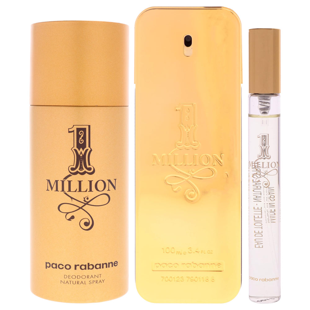 Paco Rabanne One Million Eau de Toilette 100ml spray showcases bold scent profile.