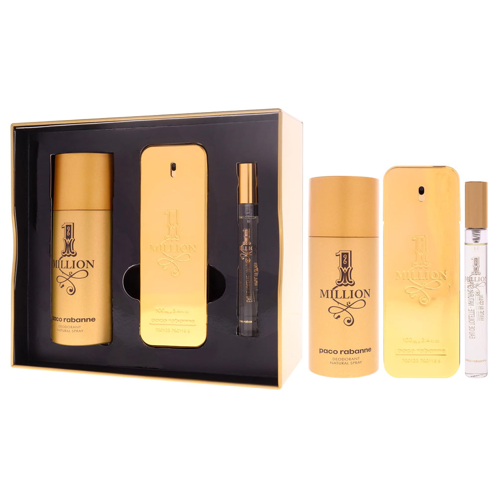 Paco Rabanne One Million travel spray 10ml offers on-the-go fragrance touch-ups.