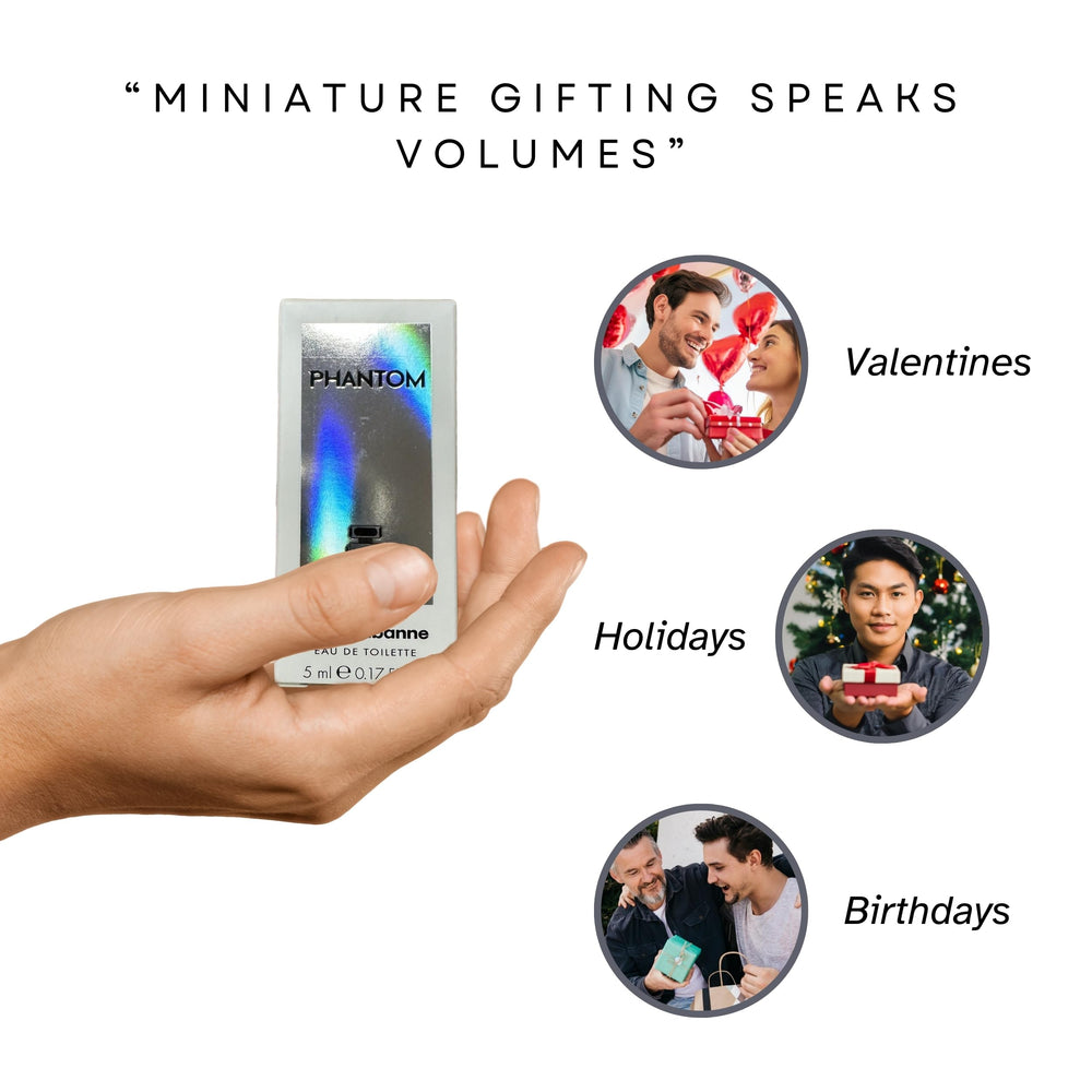 Paco Rabanne Phantom mini EDT in-use shot hints daily scent ritual.