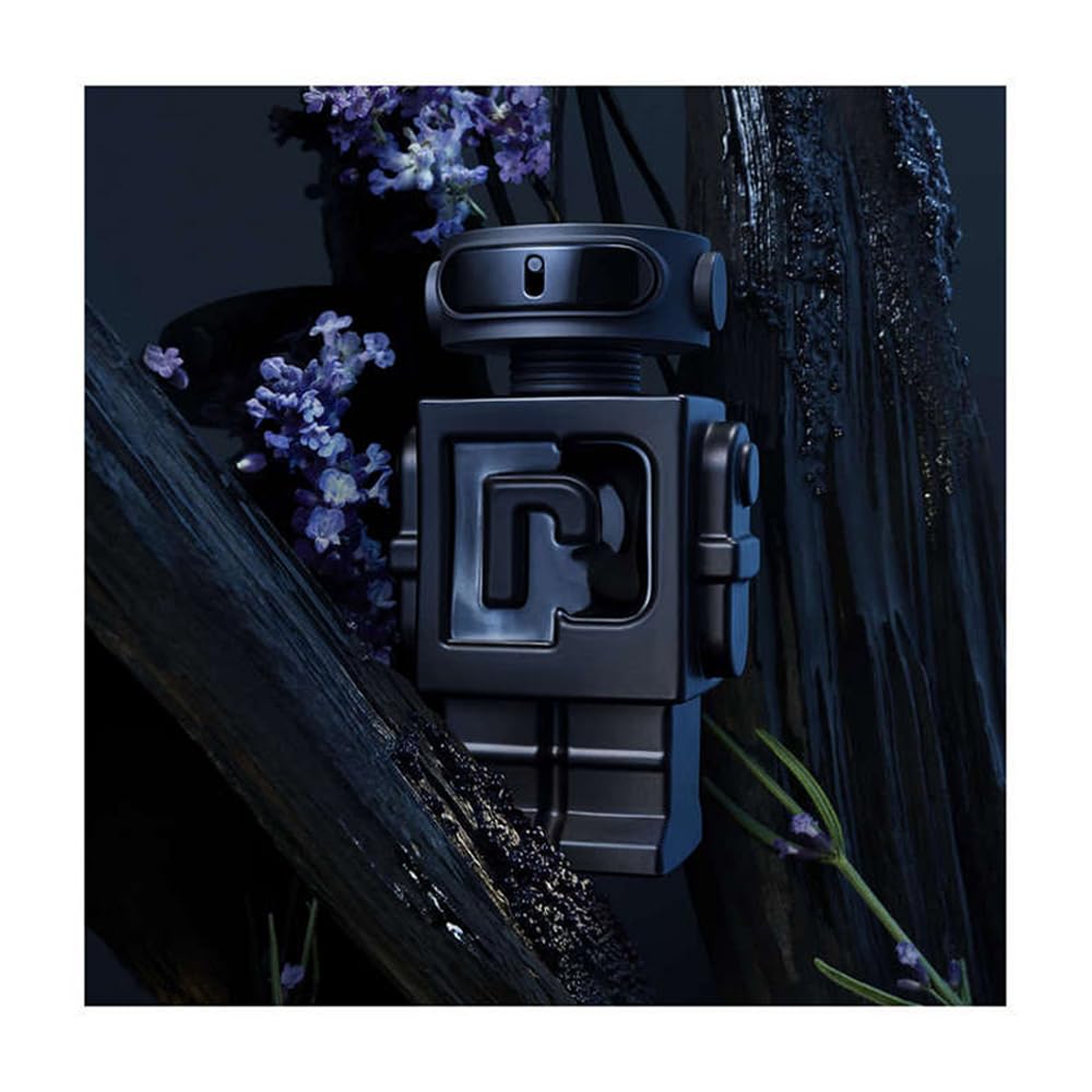 Paco Rabanne Phantom Parfum spray in action, suggesting easy application and confident scent